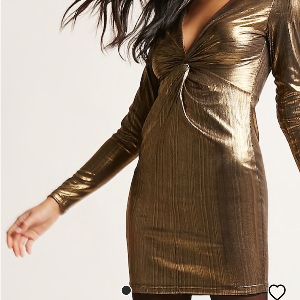 Forever 21 gold dress